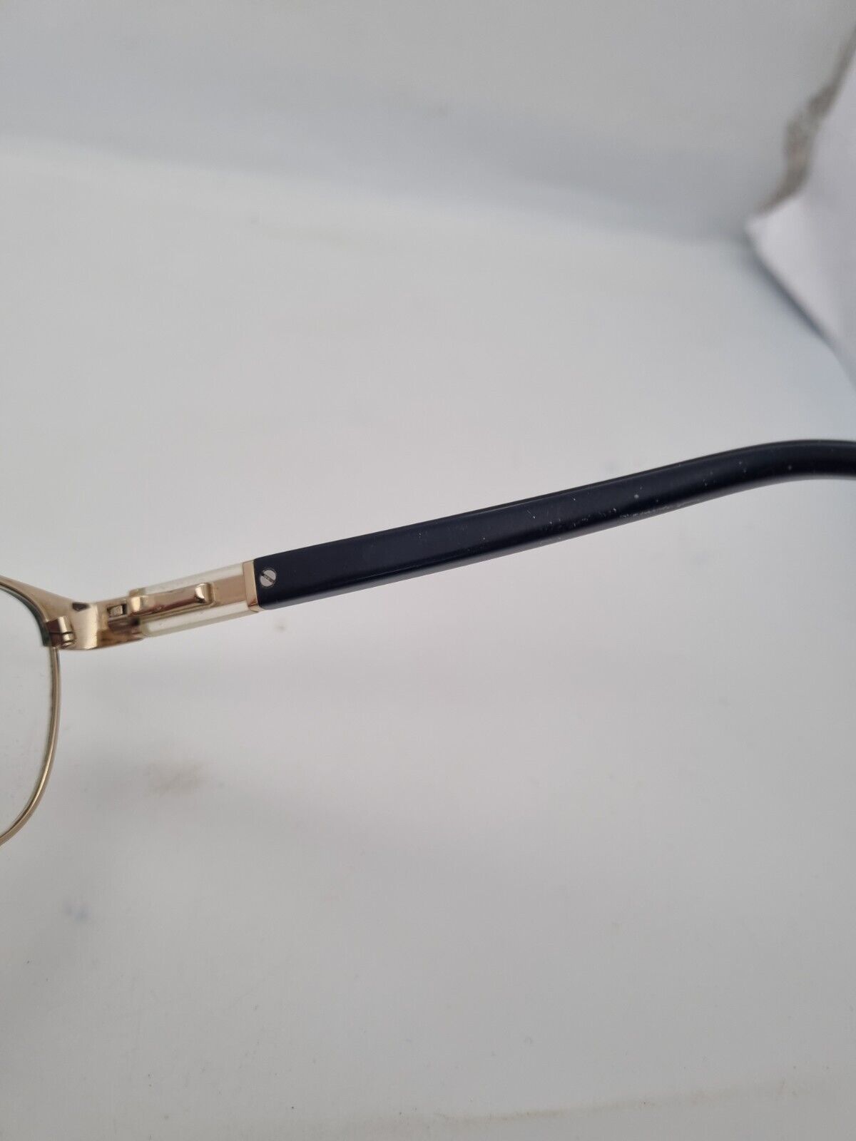 RARE Genesis Vision GV1078 C1 GLASSES FRAMES BLACK GOLD ROUND FULL FRAME