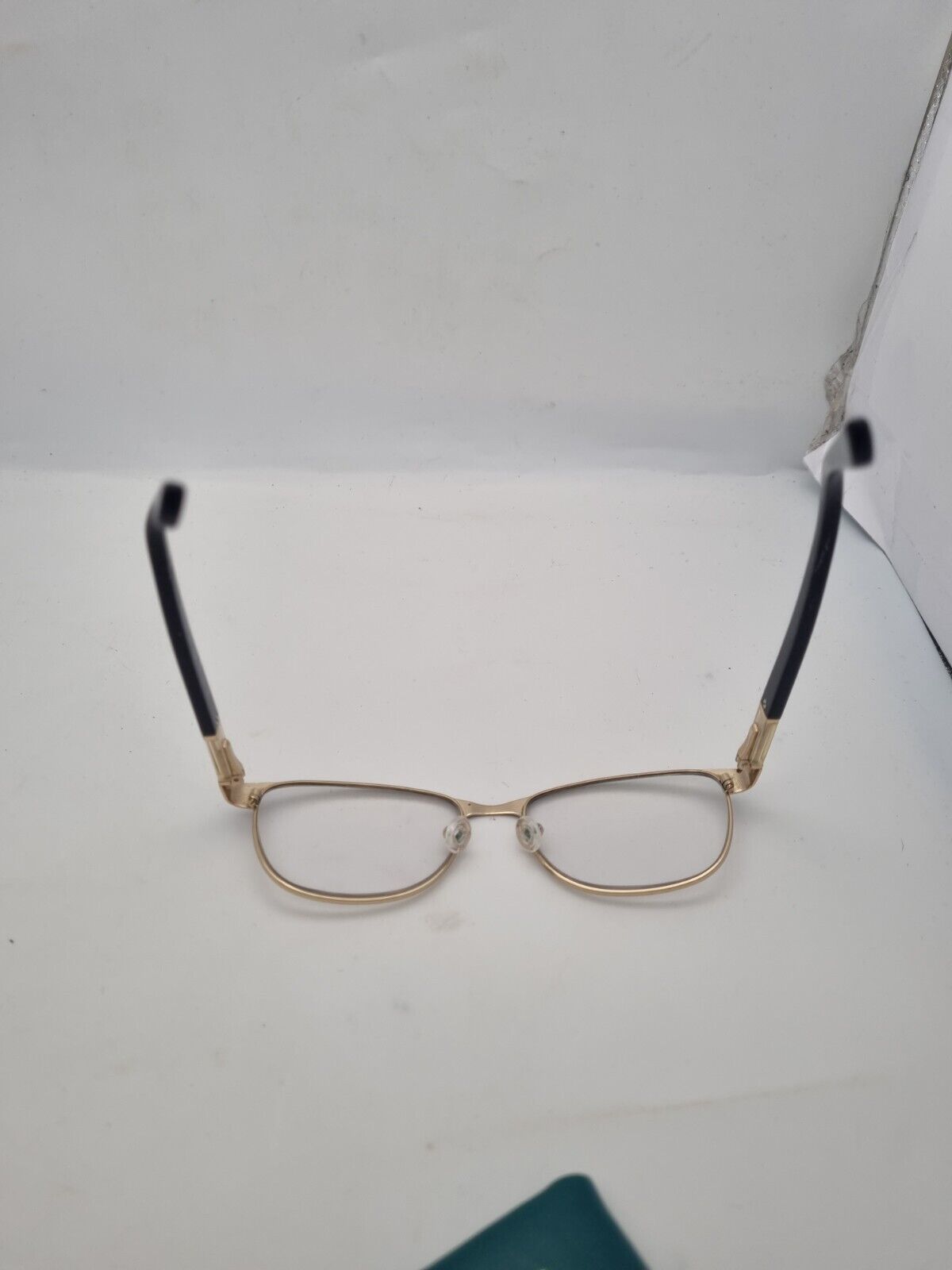 RARE Genesis Vision GV1078 C1 GLASSES FRAMES BLACK GOLD ROUND FULL FRAME