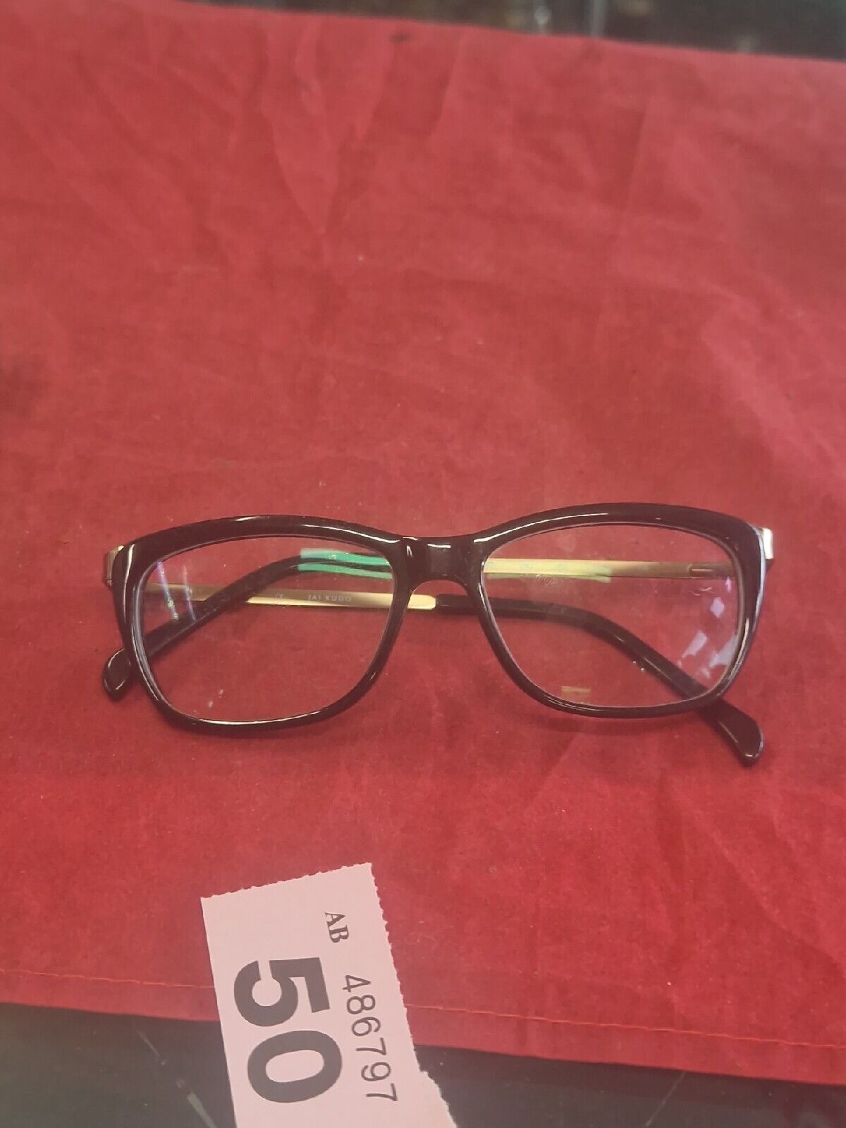 JAI KUDO eyeglasses BLACK GOLD MIX glasses frames ONLY MOD: (1503) 1851 P01