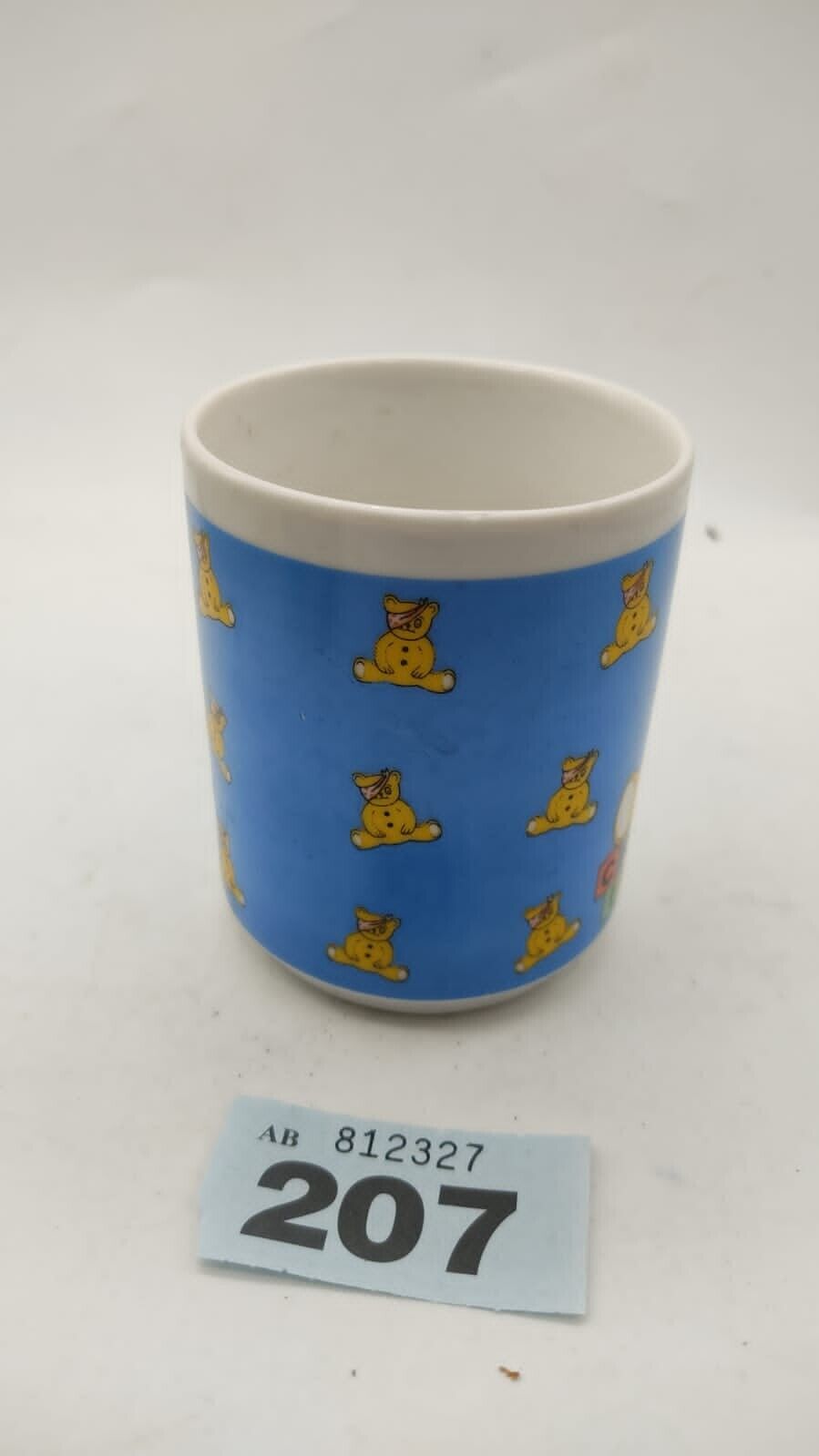 Retro Collectable 1986 Yellow Pudsey Bear Vintage, Novelty Coffee/Tea Drinks Mug