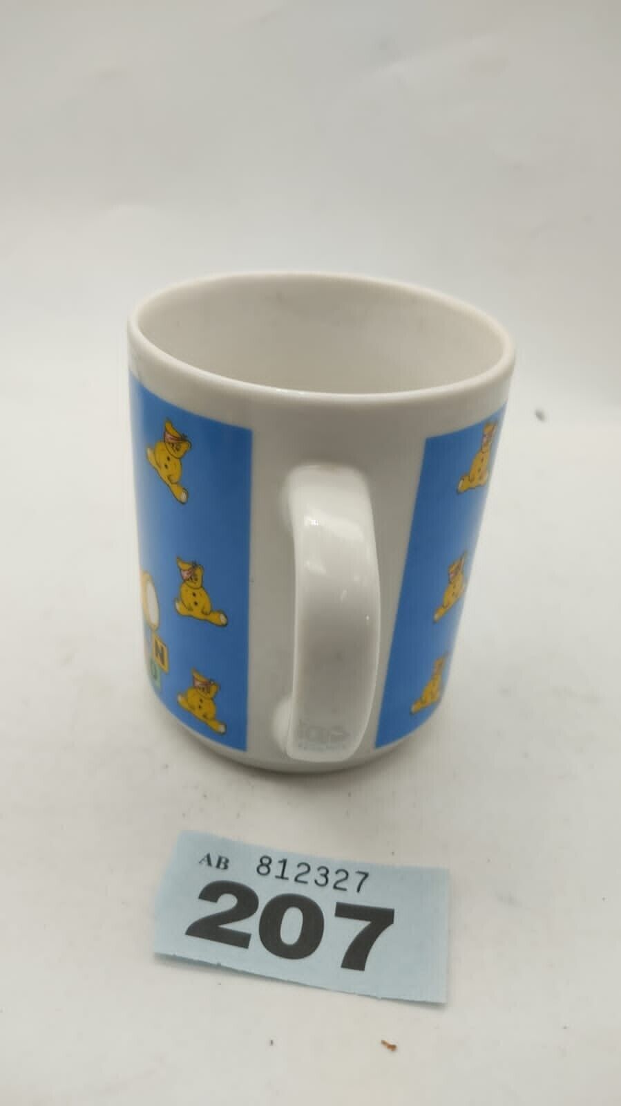 Retro Collectable 1986 Yellow Pudsey Bear Vintage, Novelty Coffee/Tea Drinks Mug