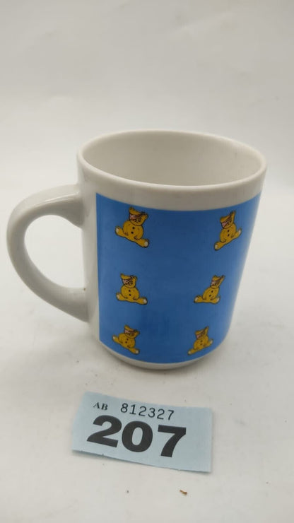 Retro Collectable 1986 Yellow Pudsey Bear Vintage, Novelty Coffee/Tea Drinks Mug