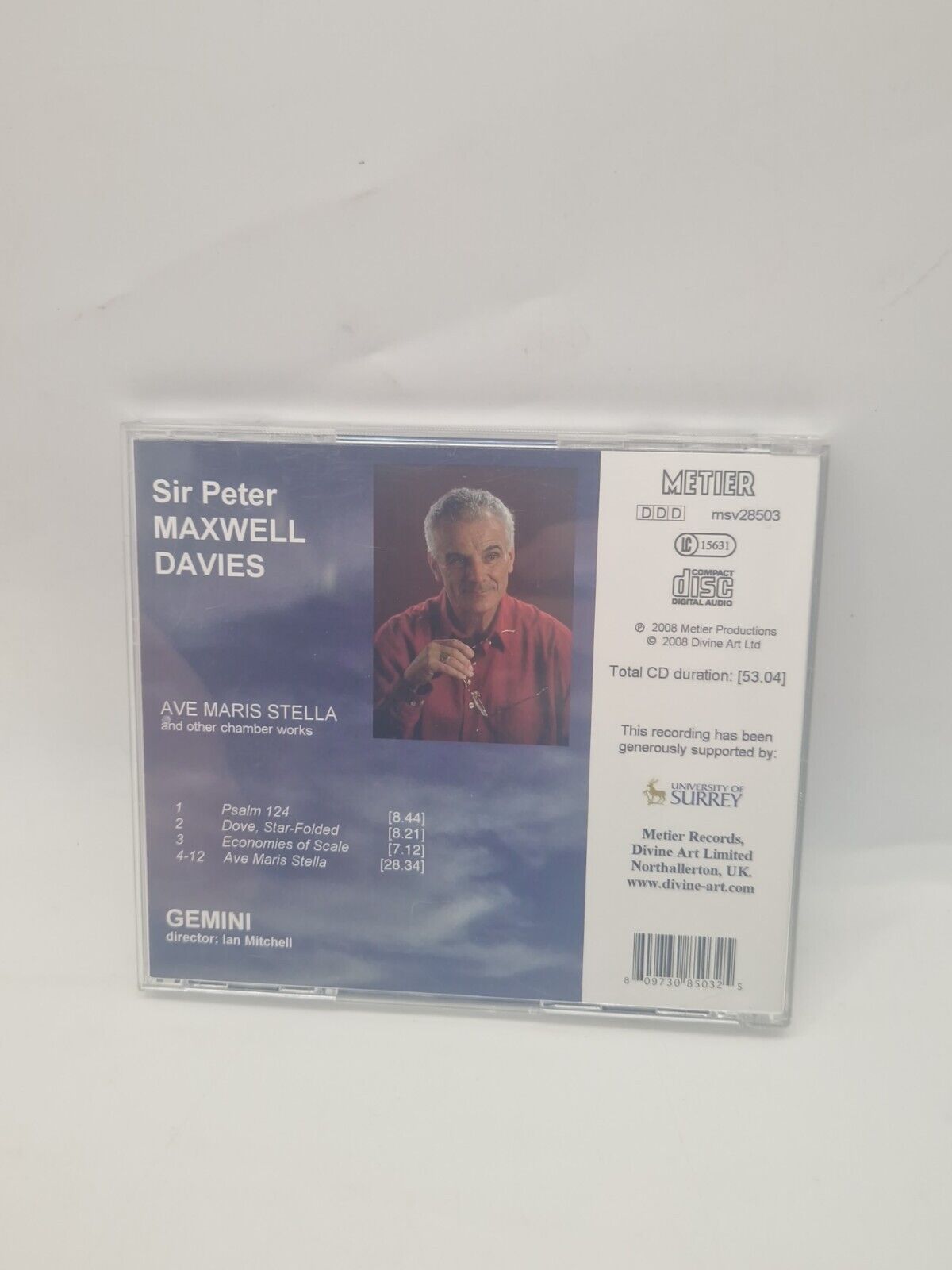 Sir Peter Maxwell Davies Ave Maris Stella  (CD)  Album