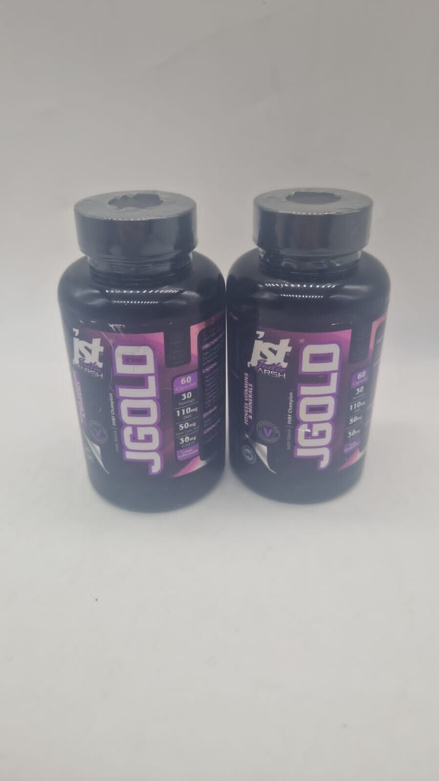 2 x JST JGold Jodie Marsh Vitamins & Mineral 120 Cap ZMA Alpha Lipoic Acid CoQ10