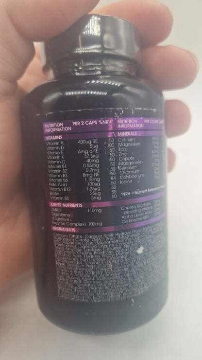 JST JGold Jodie Marsh Vitamins & Mineral 60 Capsules ZMA Alpha Lipoic Acid CoQ10