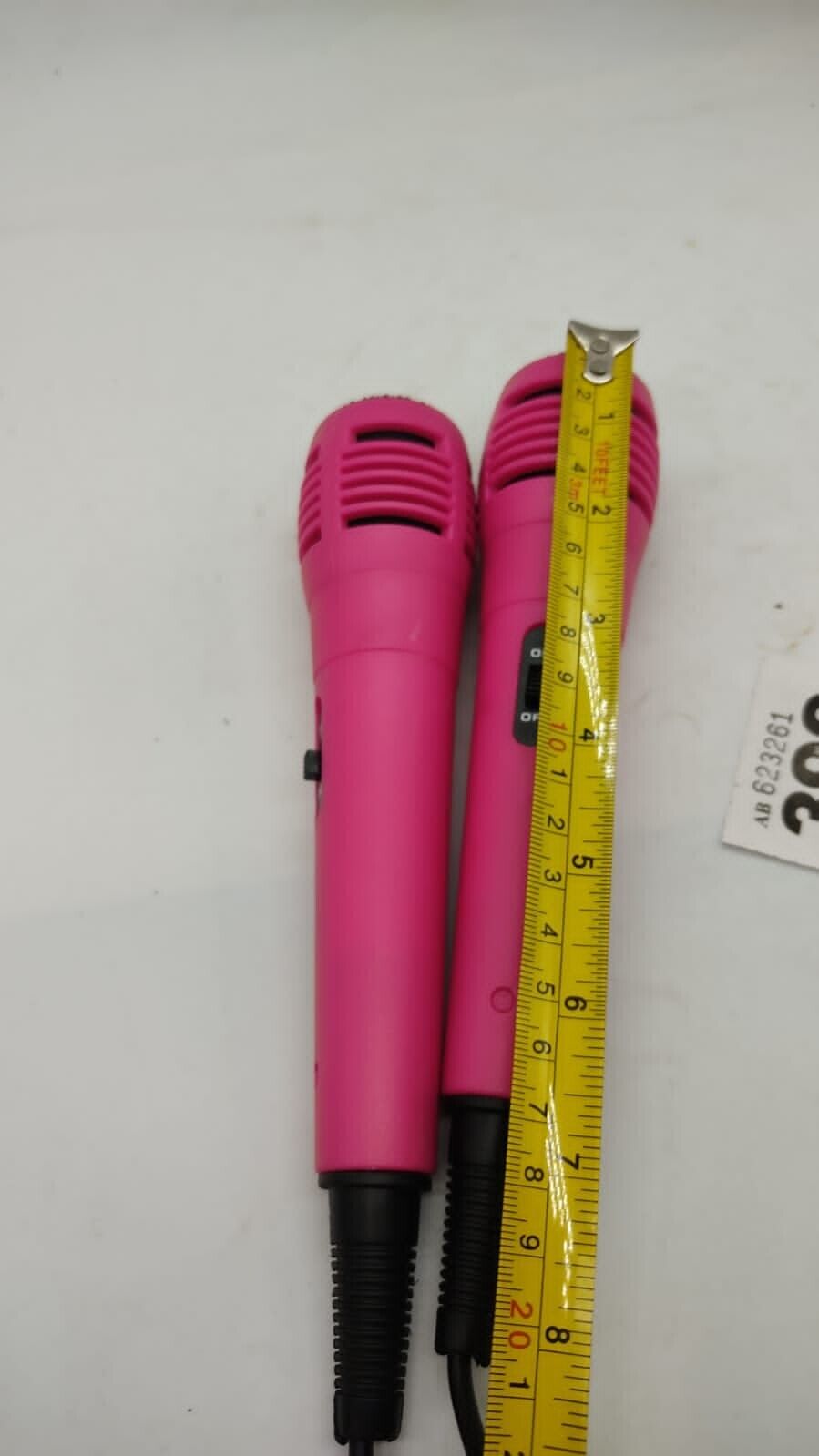 Pair of Girls Microphones, Pink Karaoke Singing Home Music - Tested Working