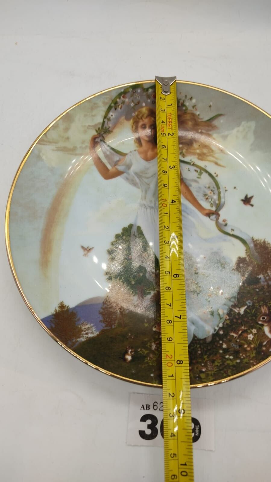 The Seasons by Charlotte Sternberg, Spring Guilded Edge Decorative Plate