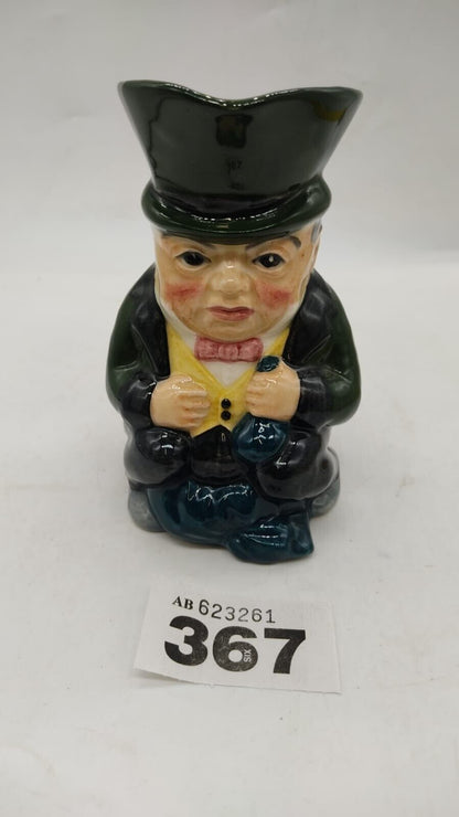 Roy Kirkham Toby Jug, Rich Man, 796 Staffordshire Hand Painted