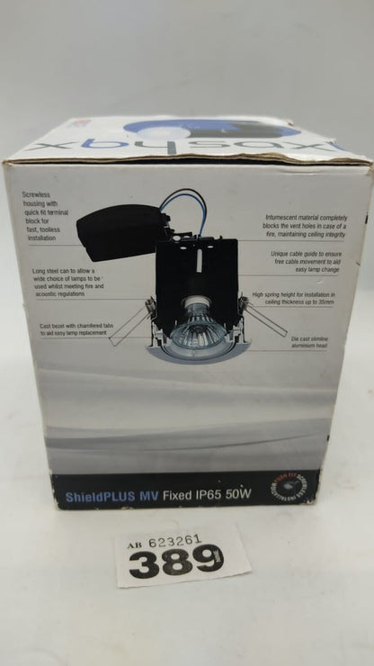 Saxby 50W Shieldplus MV IP65 Recessed Fixed Fire Rated Downlight Spotlights