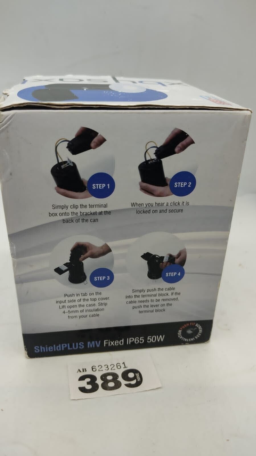 Saxby 50W Shieldplus MV IP65 Recessed Fixed Fire Rated Downlight Spotlights