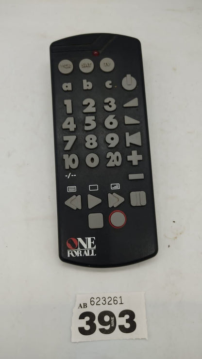 One For All URC 2585 BIG BUTTON Universal Remote Control - Black