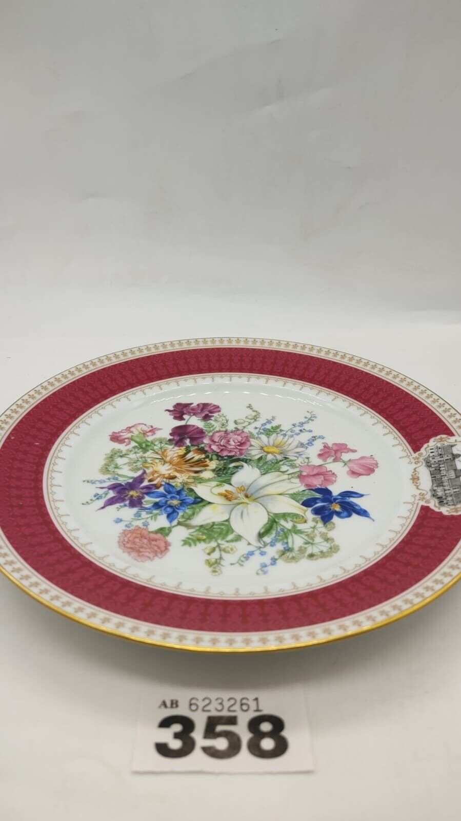 Collector Plate Bouquet Renaissance National Horticultural Society France 1988