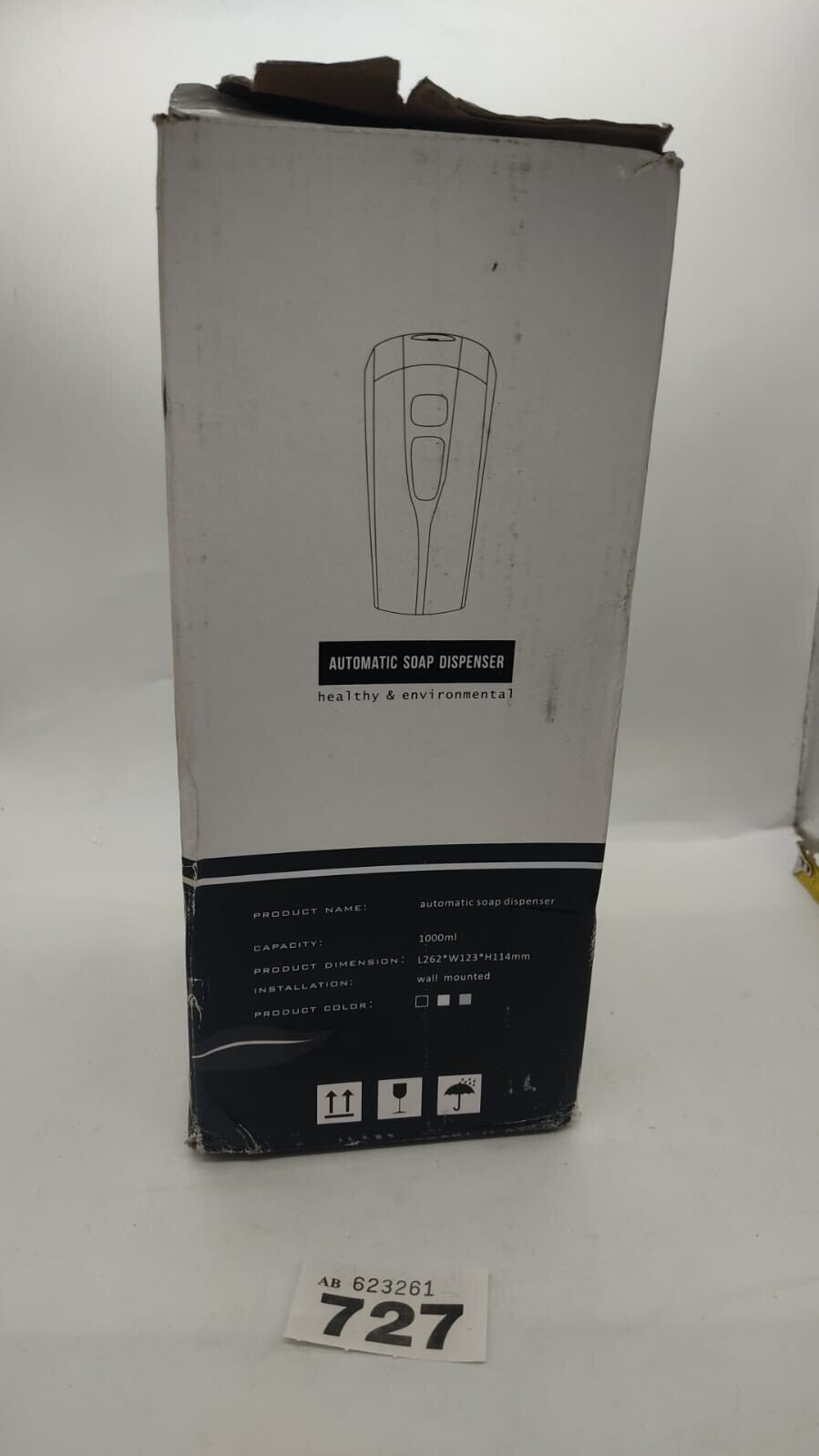 Touchless Liquid Soap Dispenser Automatic Dispenser 1000ml Box Slightly Damaged