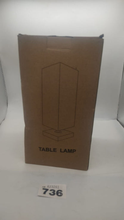 Modern Pull String Table Lamp X2 USB Charging Ports. E27 Bulb Not Included, New