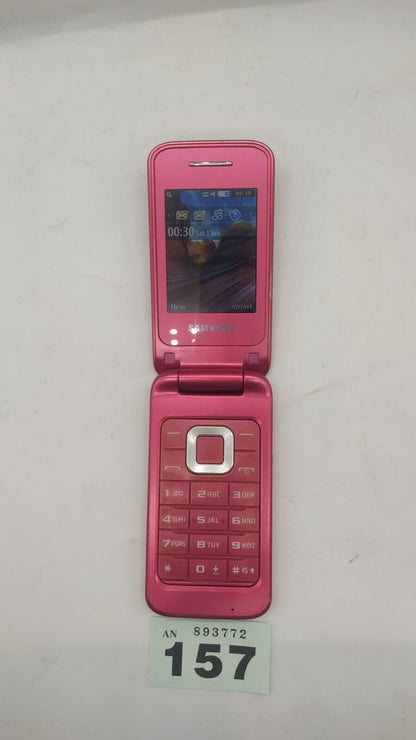 Samsung C3520 La Fleur Virgin Media 2.4" 1.3MP Bluetooth Flip Mobile Phone Pink