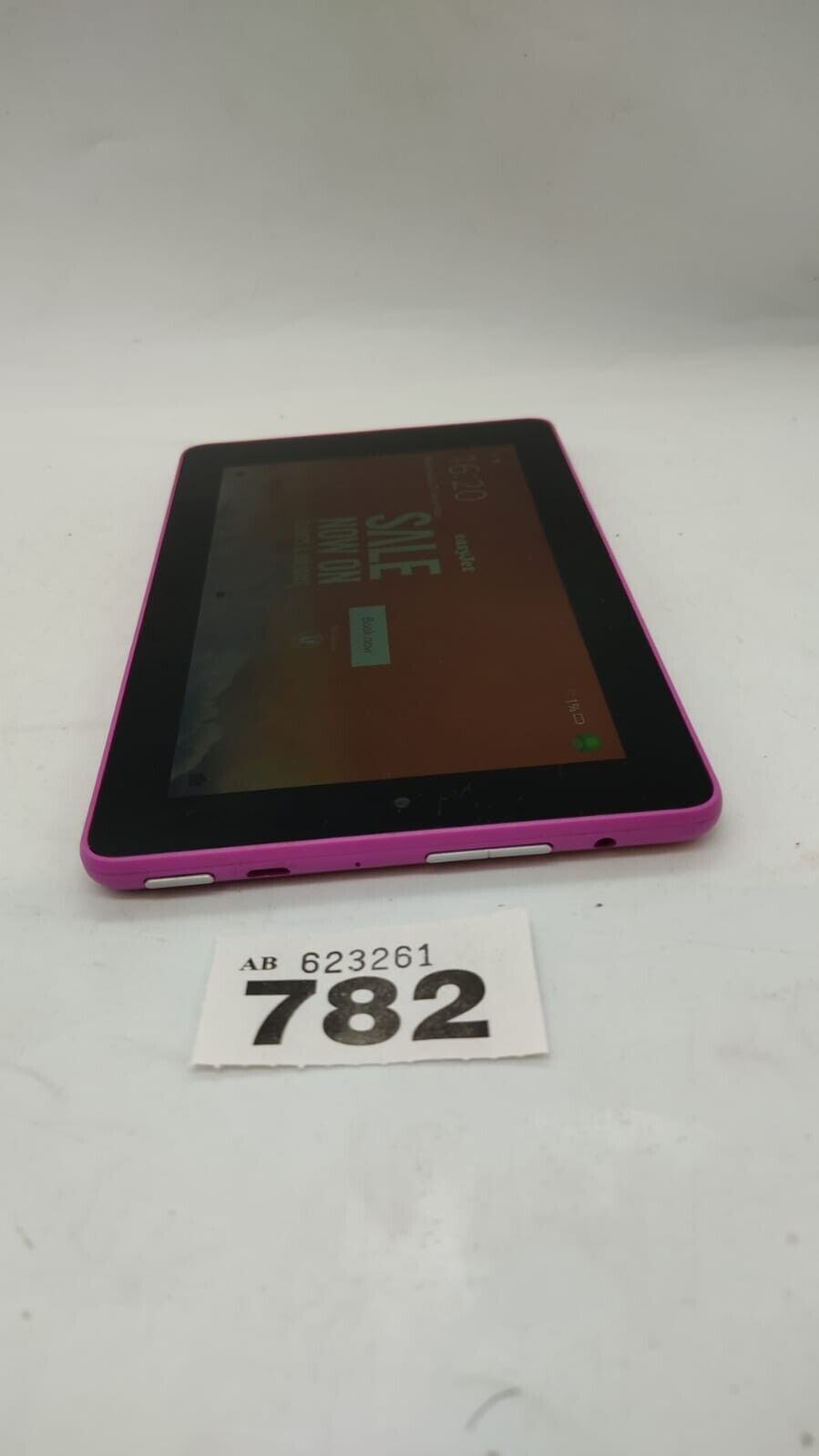 Amazon Kindle Fire 5th Generation SV9 8ln Touchscreen Pink Tablet Ereader. Used