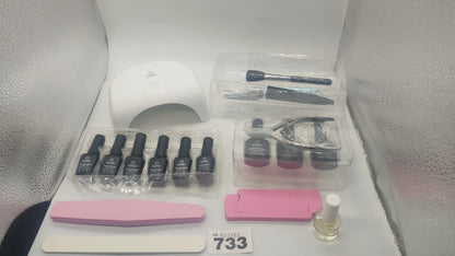 Gel Nail Polish Starter Kit All-in-one Manicure UV LED Curing Nail Beginner New