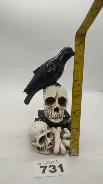 Halloween Decorations Lamp Skull Crow Bone Led Night Light Up Skull. New