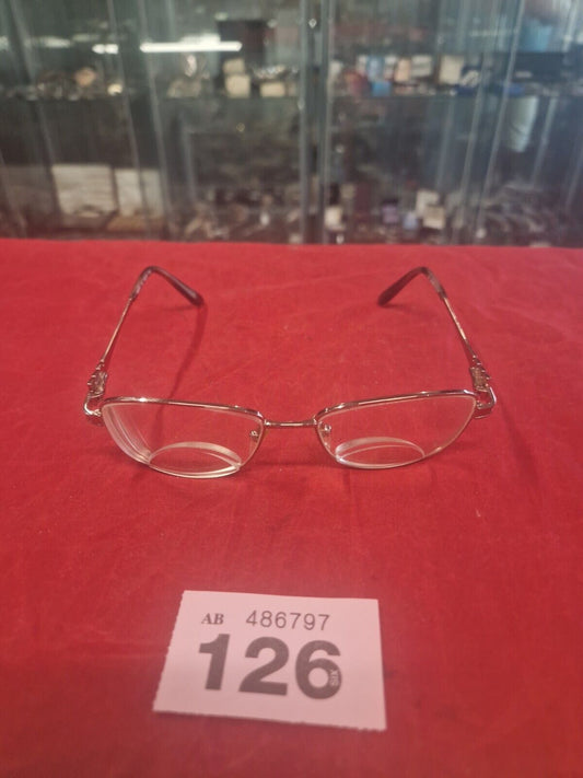 Maggy Rouff MR761 Full Rim Used Eyeglasses Frames - Eyewear Silver Frames Only