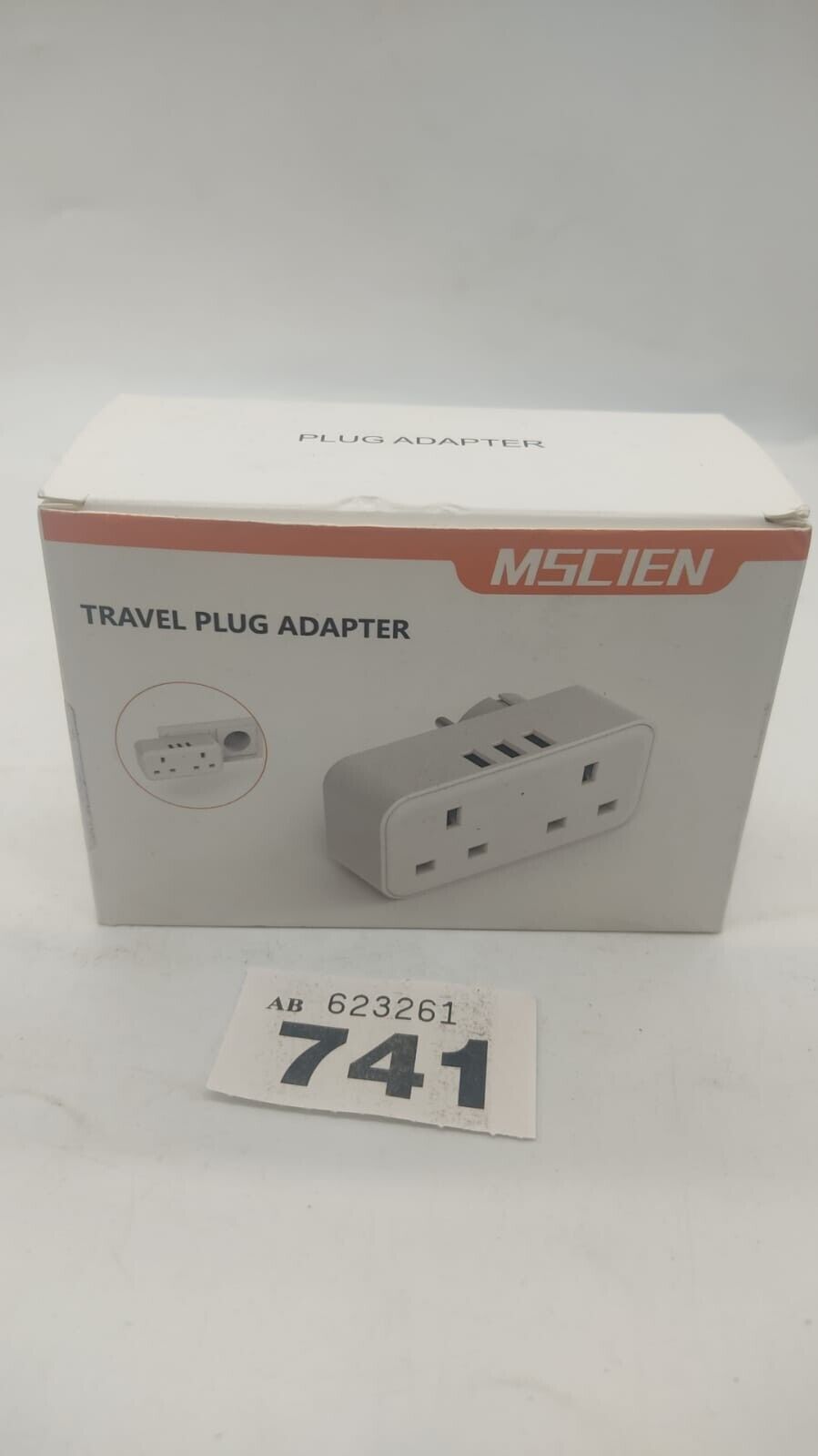 Mscien Multi Plug Extension Uk to Euro European Plug Adapter With 3x Usb. New