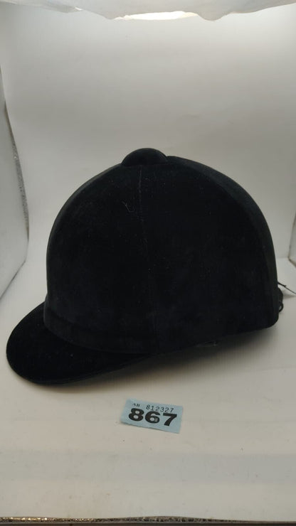 Champion Junior CPX3000 Black Velvet Horse Riding Hat