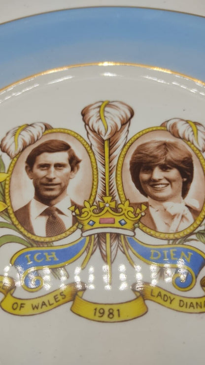 Prince Charles & Lady Diana Spencer, 1981 Royal Wedding Souvenir Royal Plate