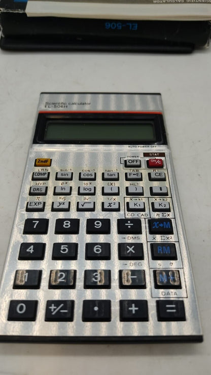 Scientific Calculator EL-506H Vintage, Made in Japan Needs Battery