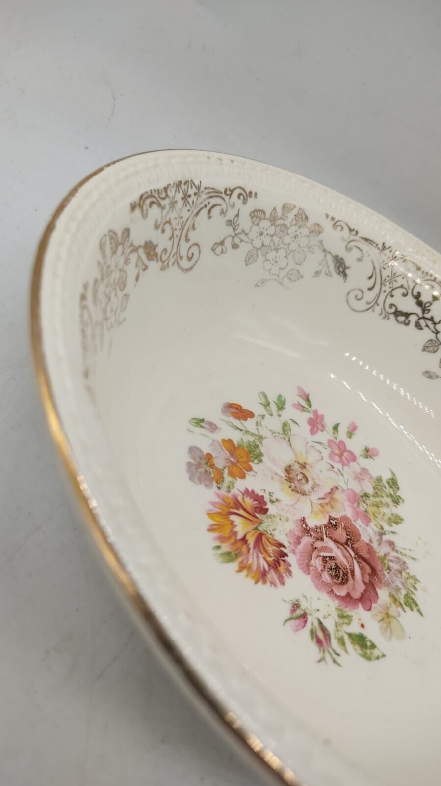 Vintage Floral Royal Leightonware Bowl Made in England