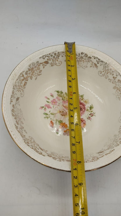 Vintage Floral Royal Leightonware Bowl Made in England