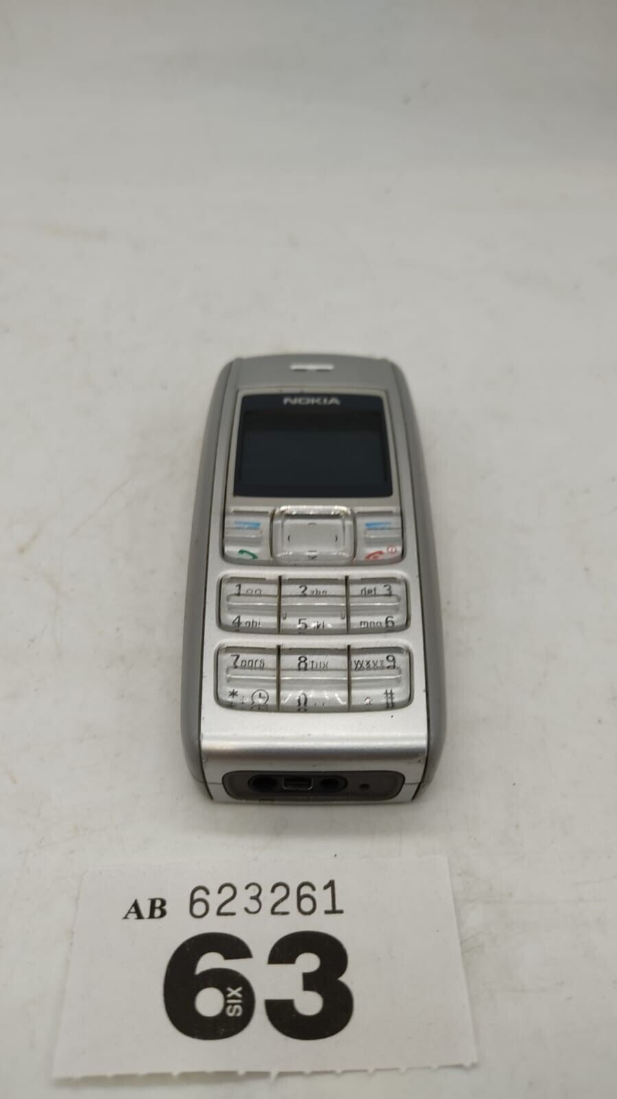 Vintage Nokia 1600 1.4" Display Screen - Silver Mobile Phone, Untested