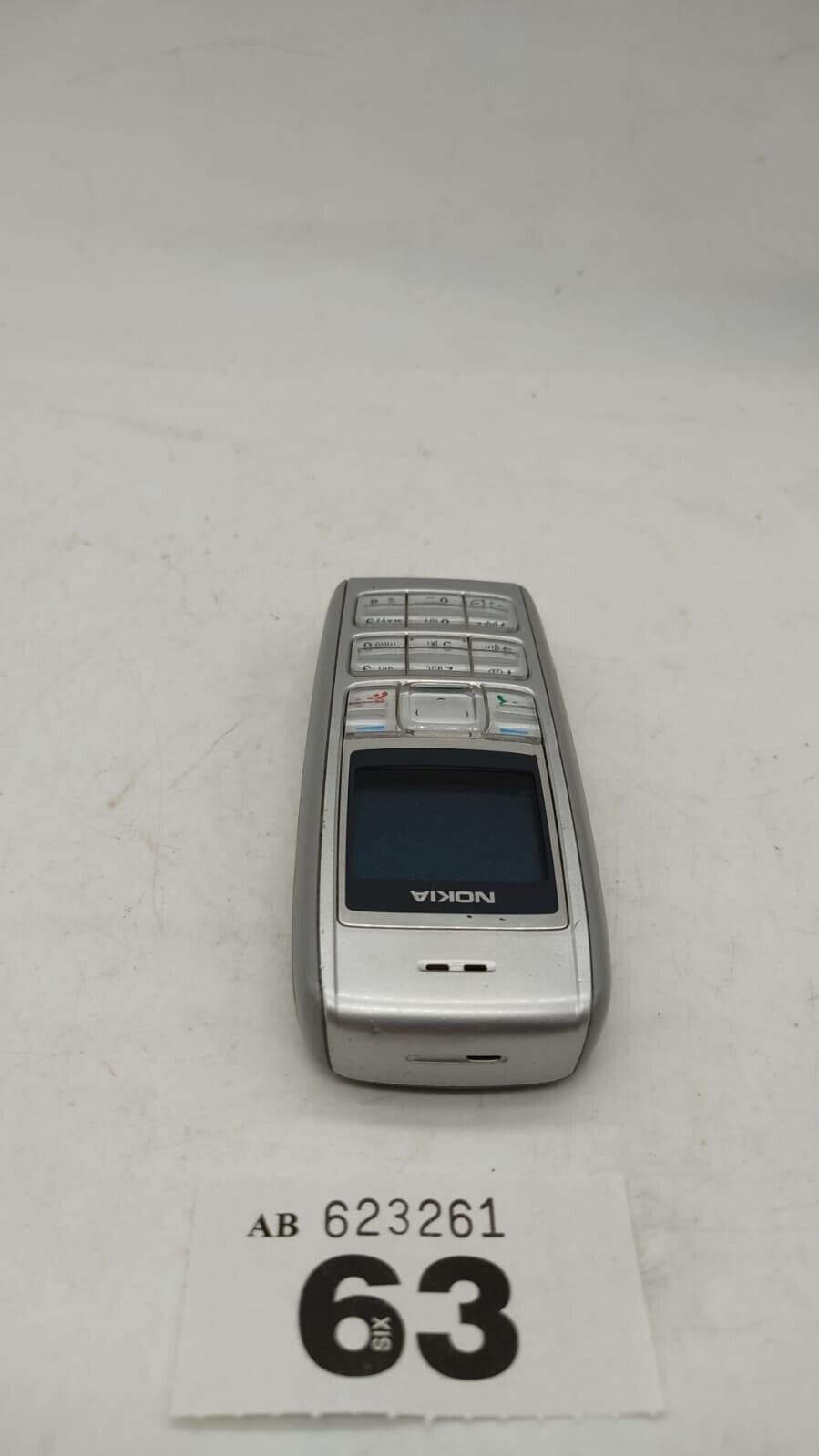 Vintage Nokia 1600 1.4" Display Screen - Silver Mobile Phone, Untested