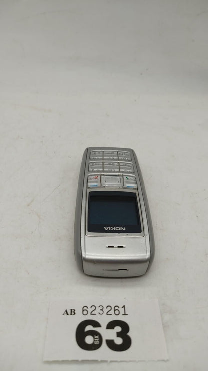 Vintage Nokia 1600 1.4" Display Screen - Silver Mobile Phone, Untested