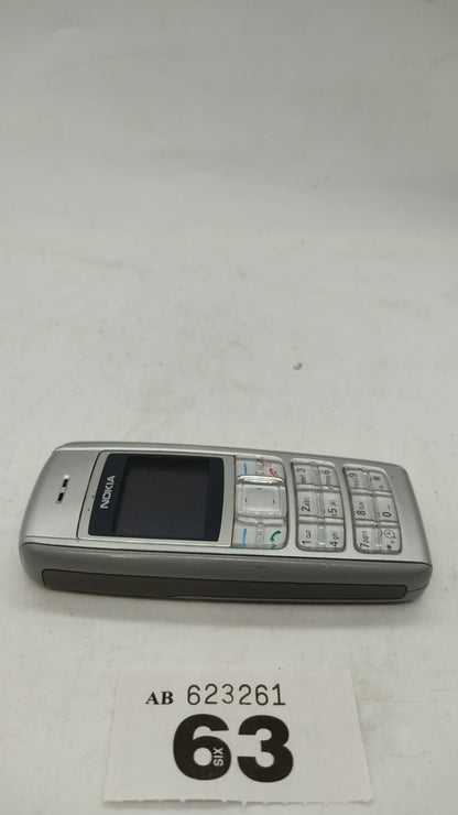 Vintage Nokia 1600 1.4" Display Screen - Silver Mobile Phone, Untested