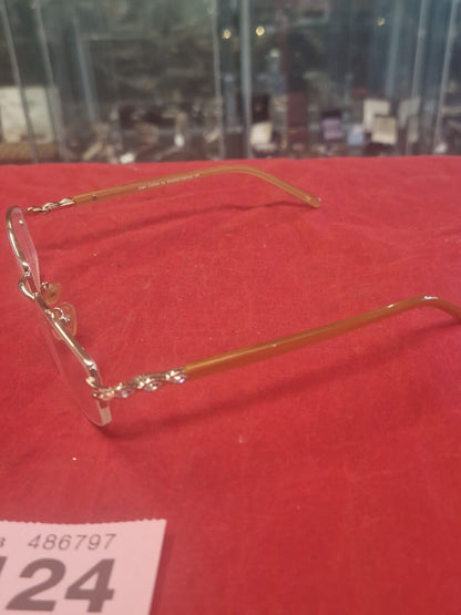 Joan Collins JC143 Semi-Rimless Used Eyeglasses Frames Only  - Eyewear Atlantic