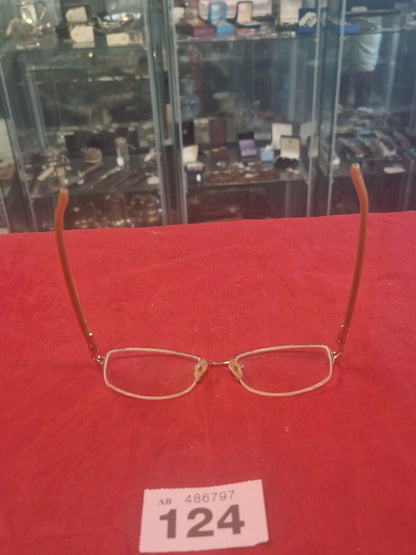 Joan Collins JC143 Semi-Rimless Used Eyeglasses Frames Only  - Eyewear Atlantic