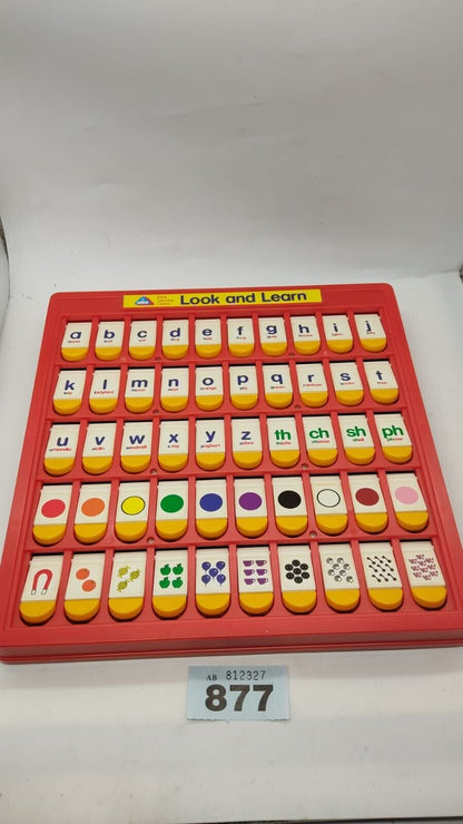 Kiddicraft Flip-Up Learning Center Alphabet Colors Numbers Preschool Toy