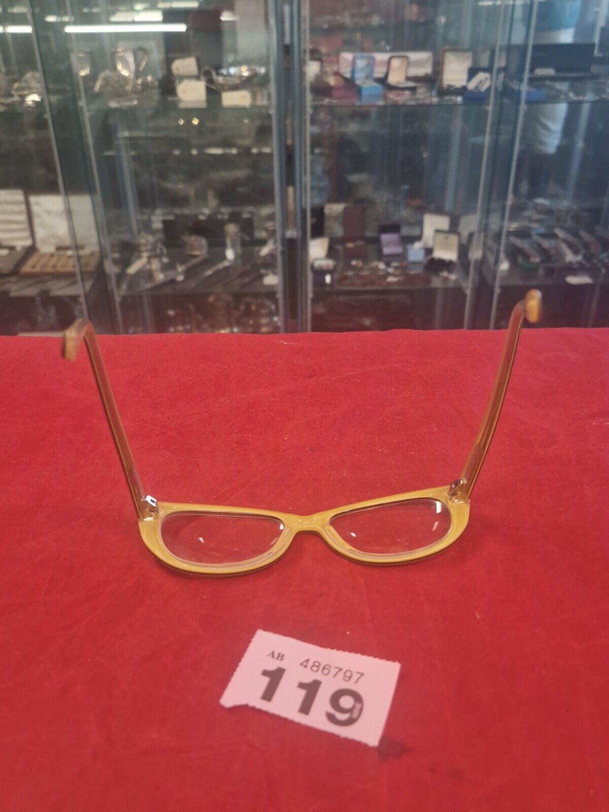 SPECSAVERS eyeglasses BLACK + YELLOW CAT EYE  glasses frame MOD: 30397989