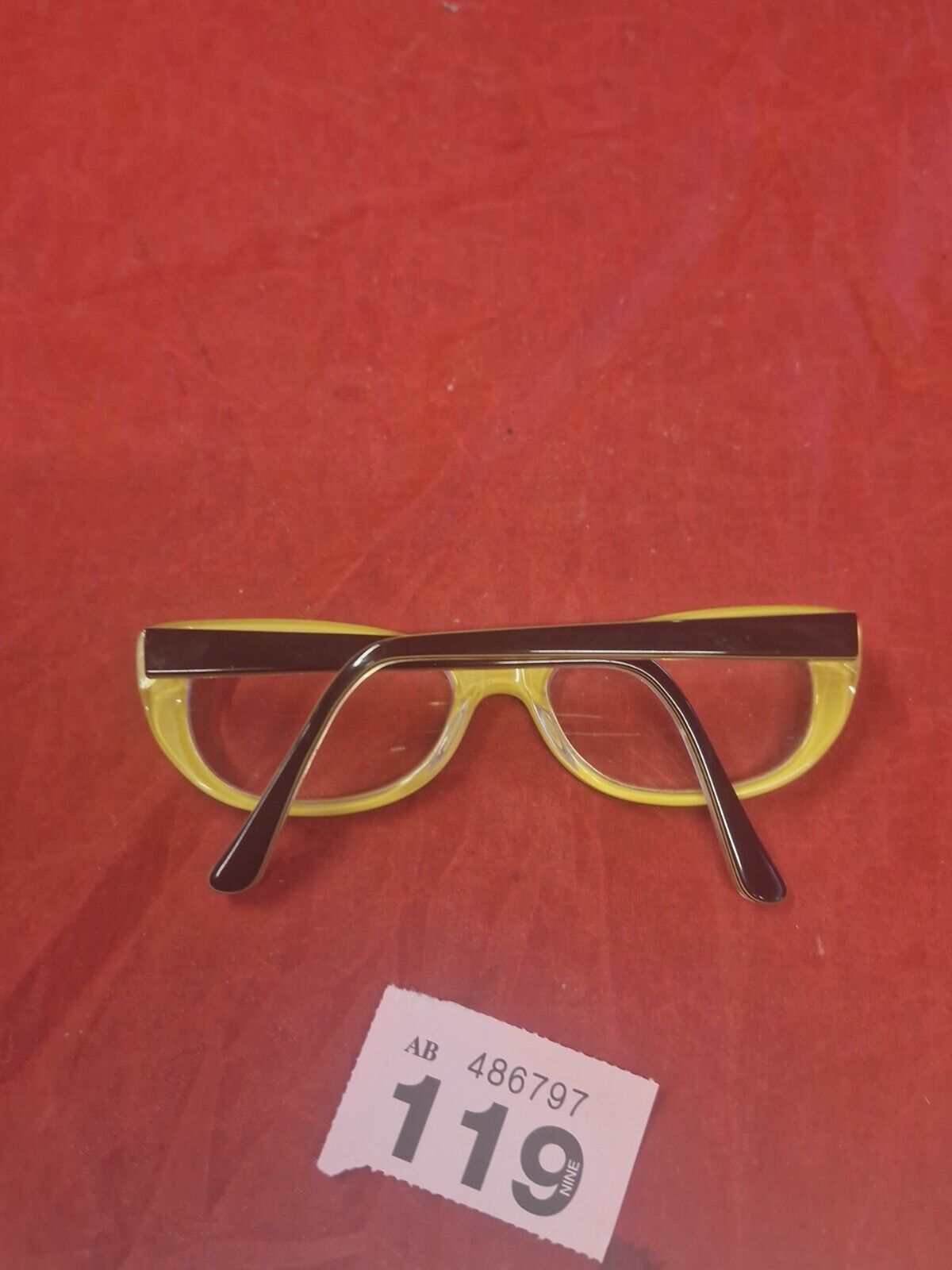 SPECSAVERS eyeglasses BLACK + YELLOW CAT EYE  glasses frame MOD: 30397989