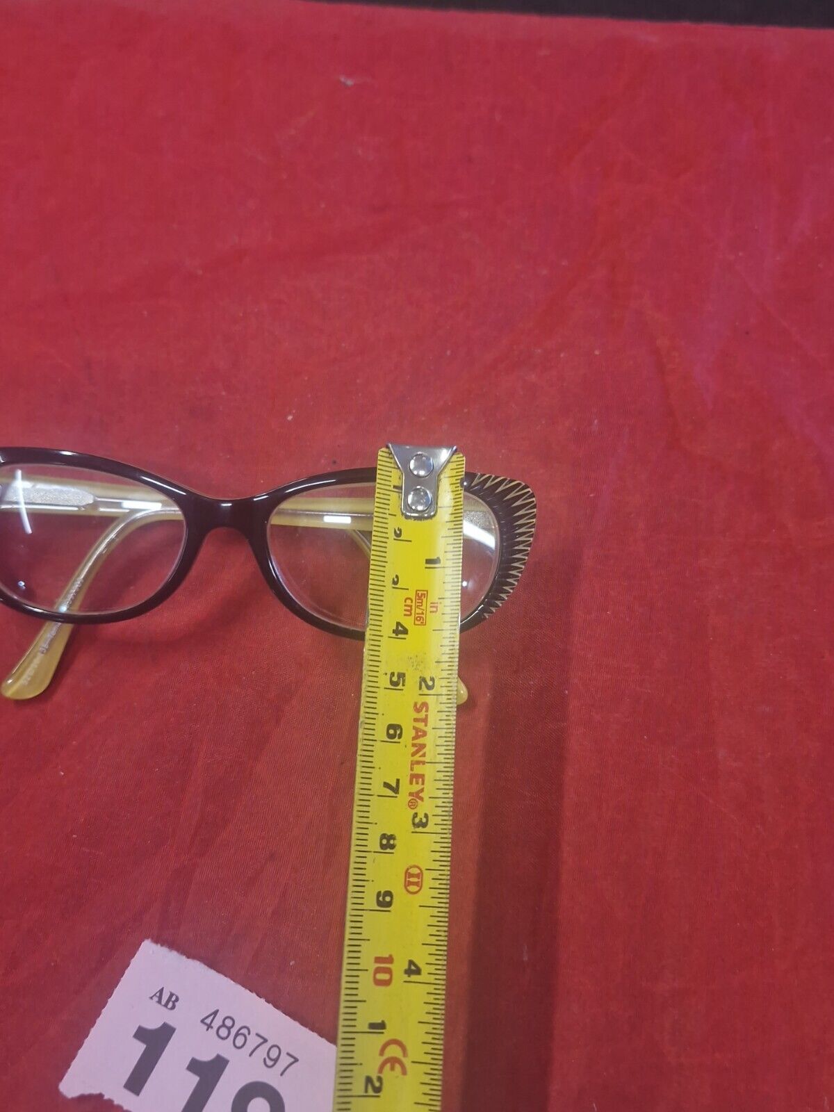 SPECSAVERS eyeglasses BLACK + YELLOW CAT EYE  glasses frame MOD: 30397989