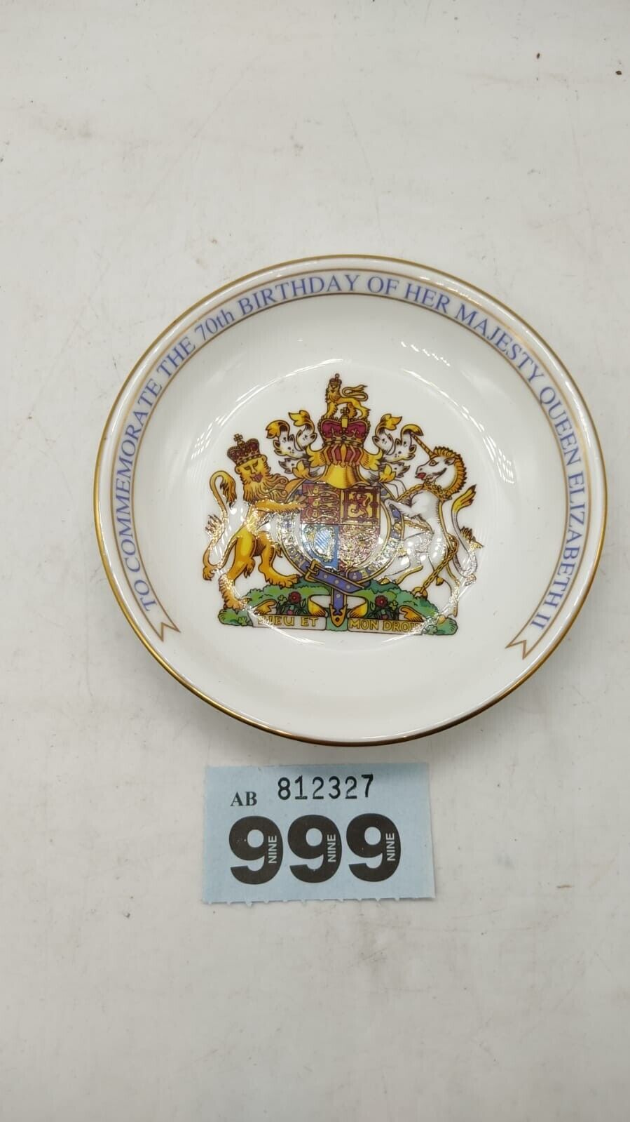 Aynsley Queen Elizabeth II 40th Jubilee Sweet Dish 1993