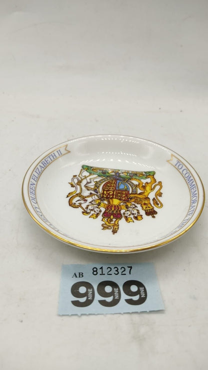 Aynsley Queen Elizabeth II 40th Jubilee Sweet Dish 1993