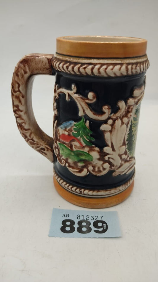 Large Beer Stein with Handle Made in Lucerne, Switzerland Wilderswil - Vintage