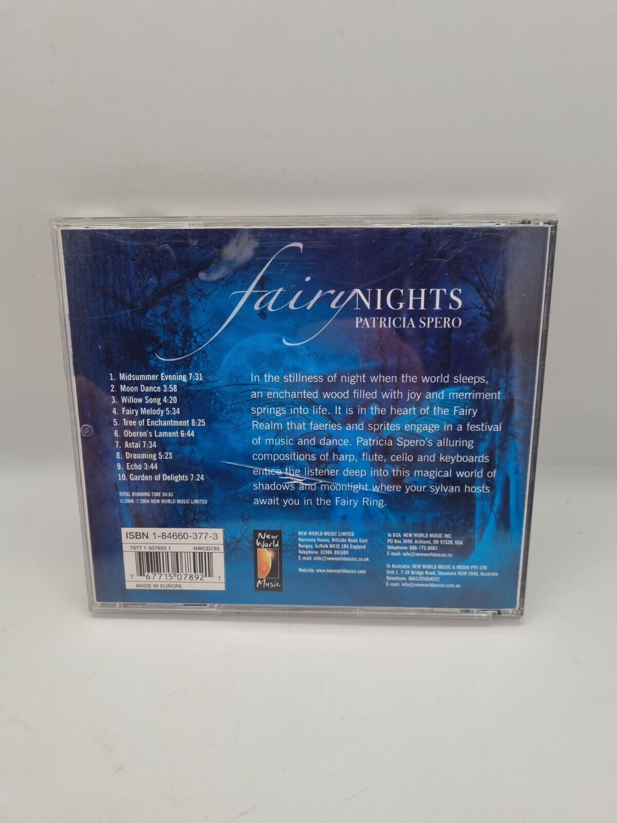 RARE IMPORT AUS Patricia Spero Fairy Nights CD NWCD789