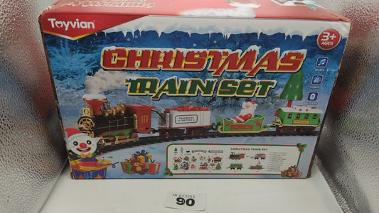 Toyvian Christmas Train Toy Set for Under The Tree with Lights, & Sounds