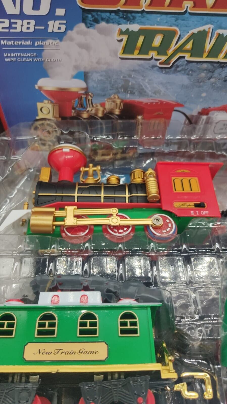 Toyvian Christmas Train Toy Set for Under The Tree with Lights, & Sounds