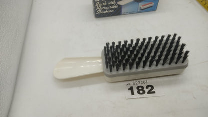 Vintage NOS 3 in 1 Brush with Retractable Shoehorn Made in Hong Kong - 1970's