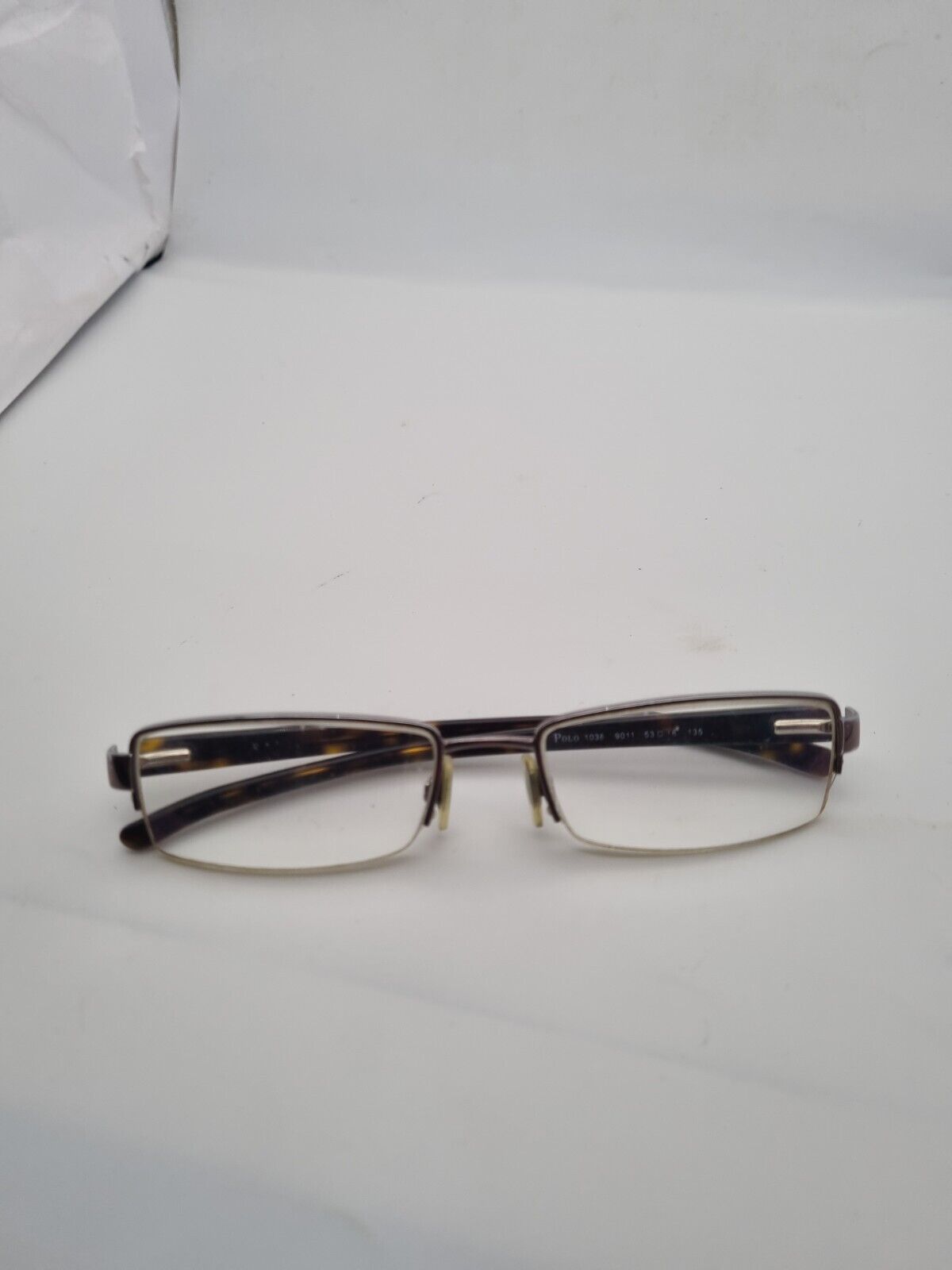 RALPH LAUREN eyeglasses BLACK HALF RIMLESS glasses frame MOD: POLO 1038 9011