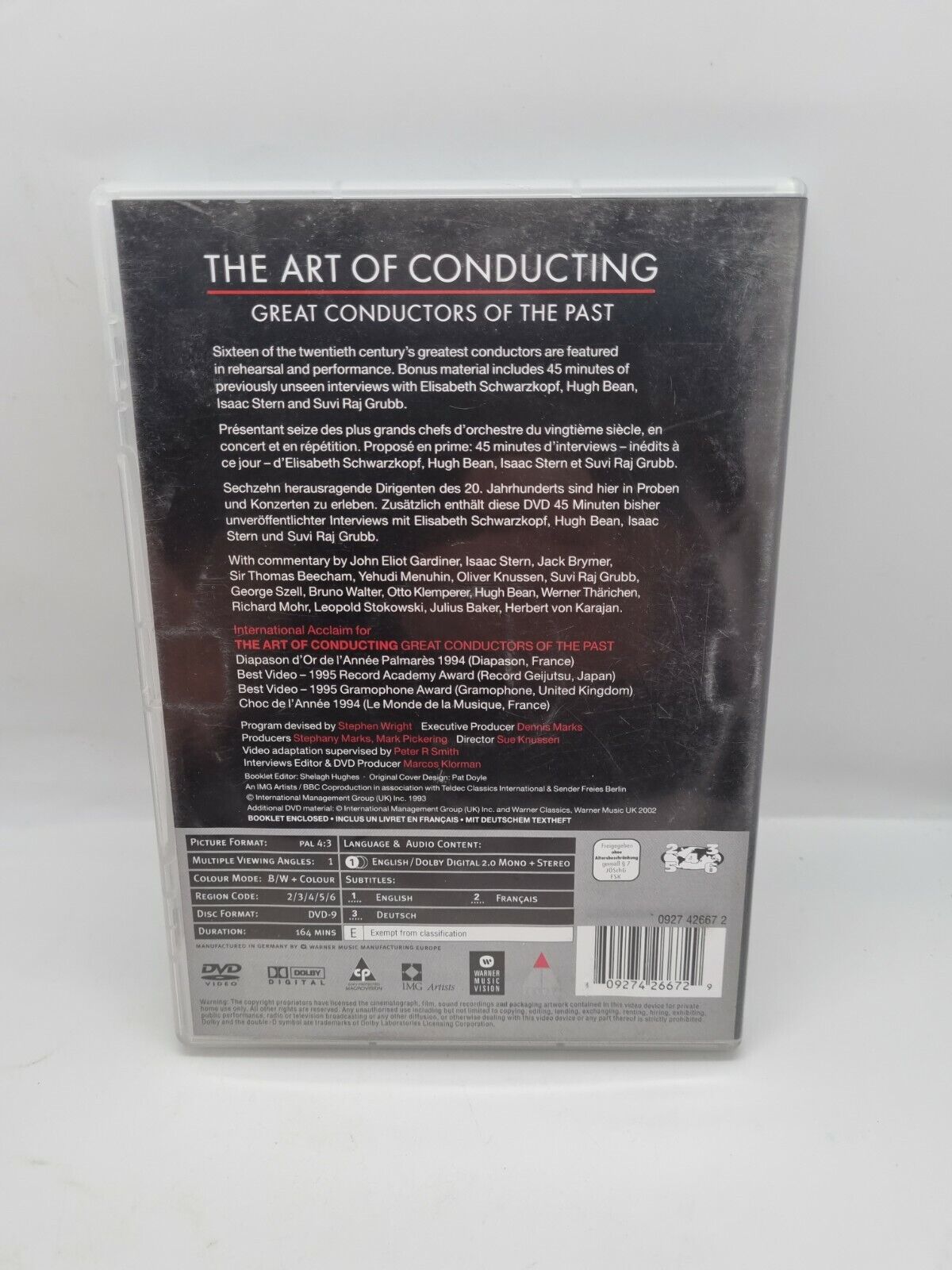 The Art of Conducting - Great Conductors of the Past NTSC Regions 2/6 Book & DVD