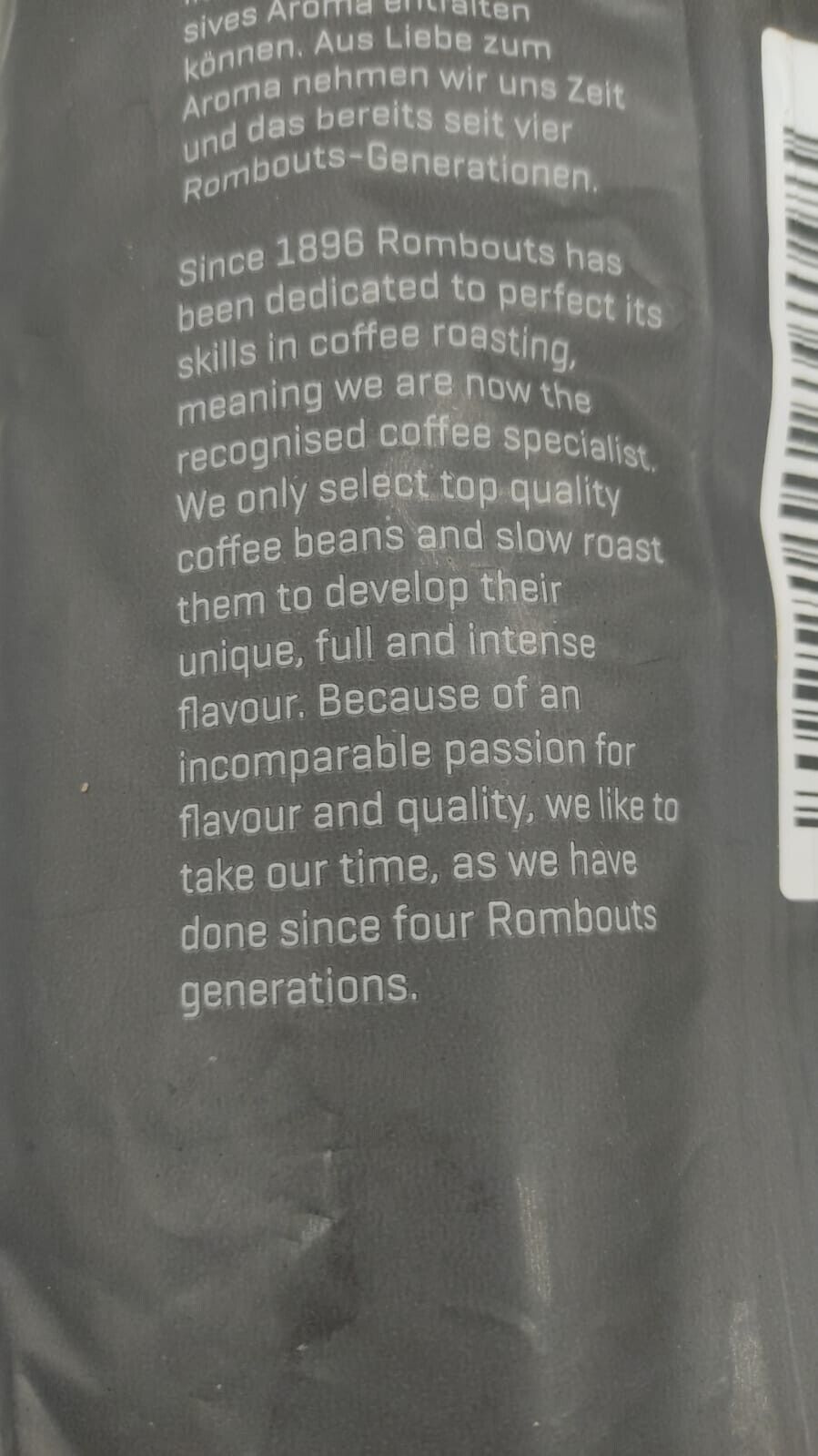 Rombouts Professional Premium Gourmet Bonen Supremo Coffee Beans 1kg