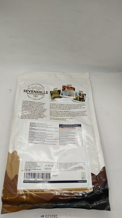 Sevenhills Wholefoods Spinach Powder 400g Vegan